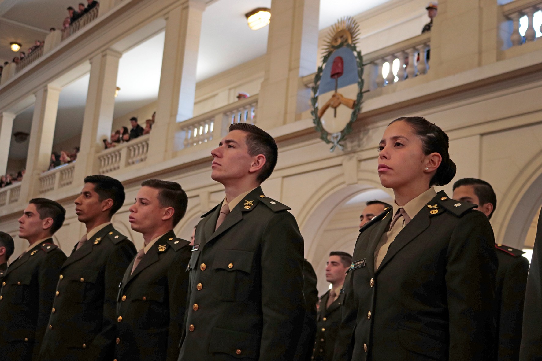 Ceremonia de egreso de subtenientes del Colegio Militar de la Nación